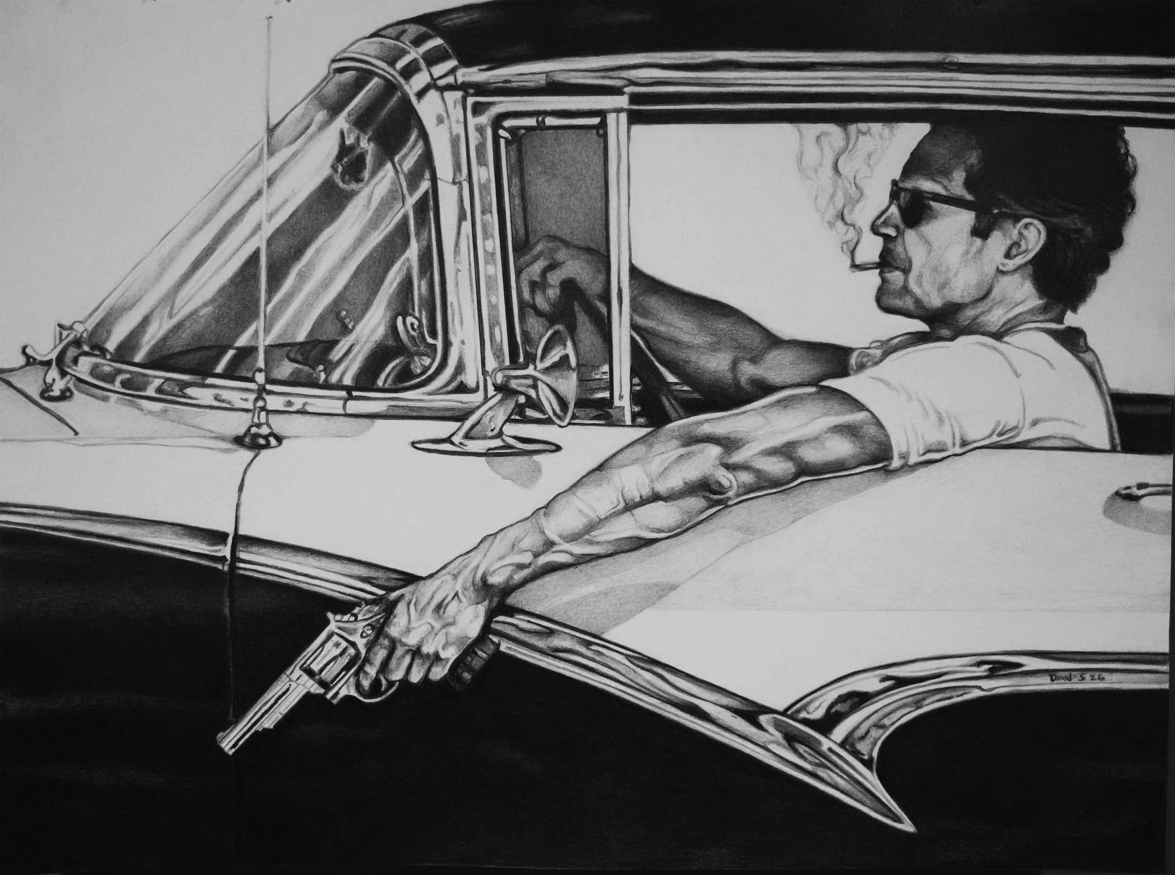 The American, original artwork by David Schure